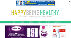 Desktop Screenshot of happybeinghealthy.com